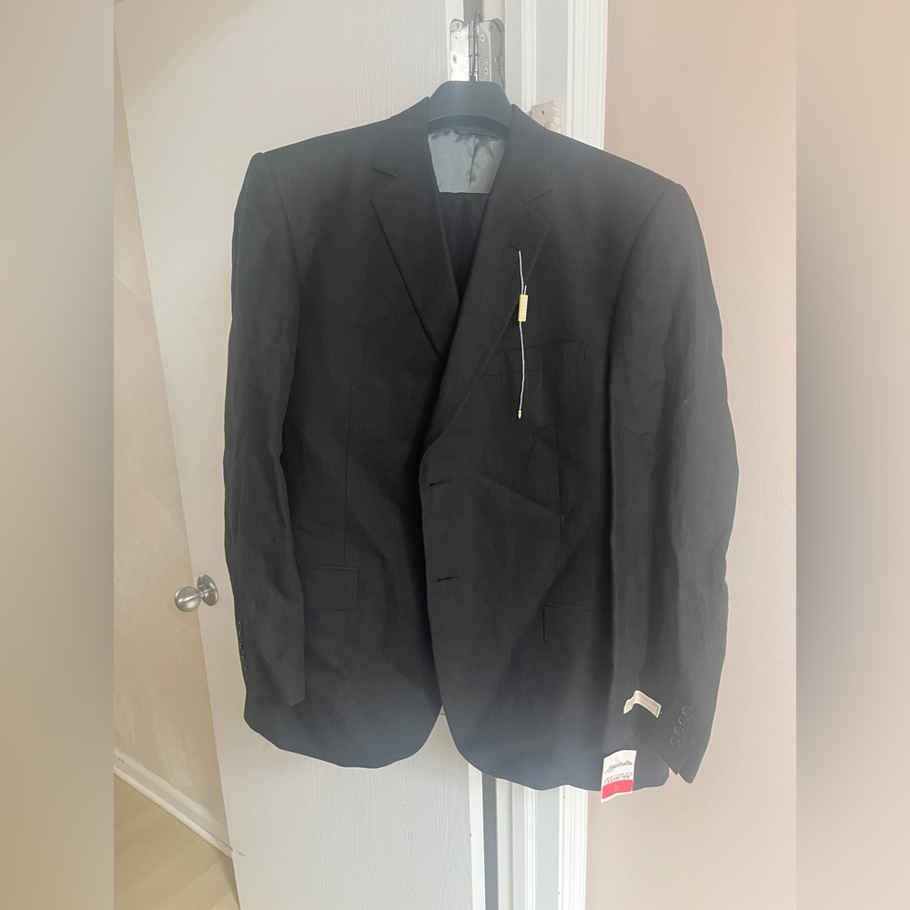 NWT black linen Michael Kors two piece suit